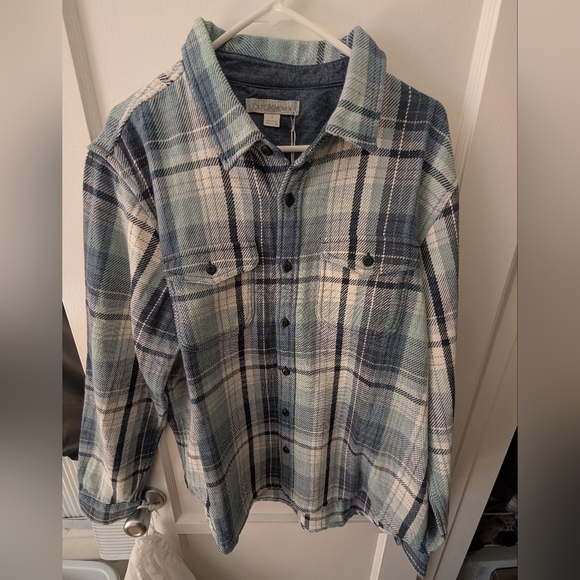 Outerknown Blanket Shirt - Daylight Seaview Plaid - L LARGE - MSRP $168 - Picture 2 of 3